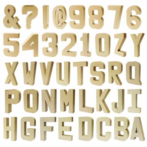 Papier mache large letters - papier,