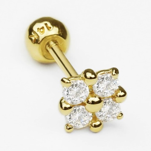 14k solid gold four - 14k,