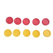 MB Connect Four 4 game Spares Replacement Counters Playing Pieces 5 Yellow 5 Red