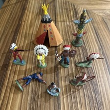 6x Native American Red Indians