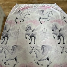 I BELIEVE IN UNICORNS PINK CURTAINS LINED 66" x 54" KIDS GIRLS BEDROOM