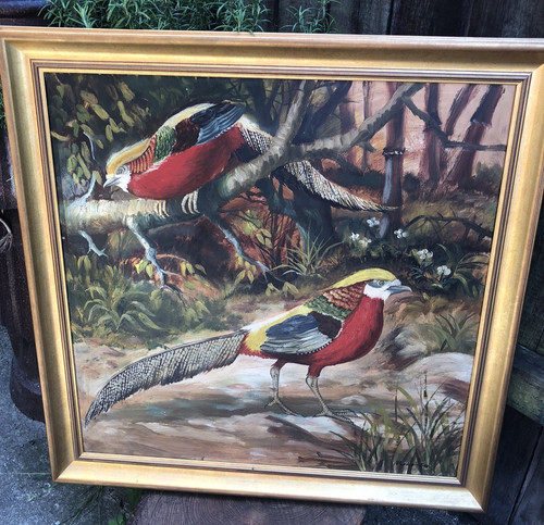 Oil painting vintage - painting, 1960s