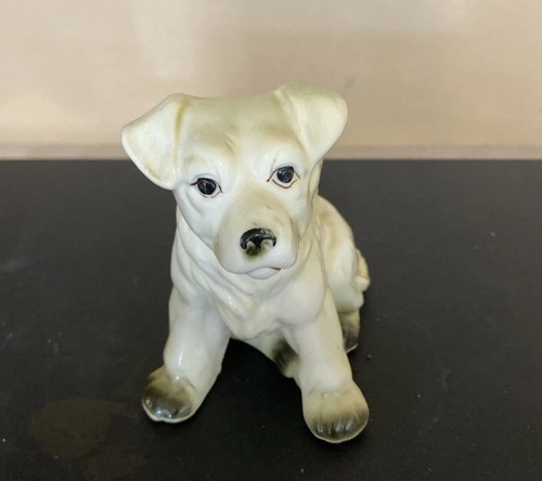 Vintage porcelain terrier - porcelain,