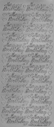 Birthday peel off - peel,