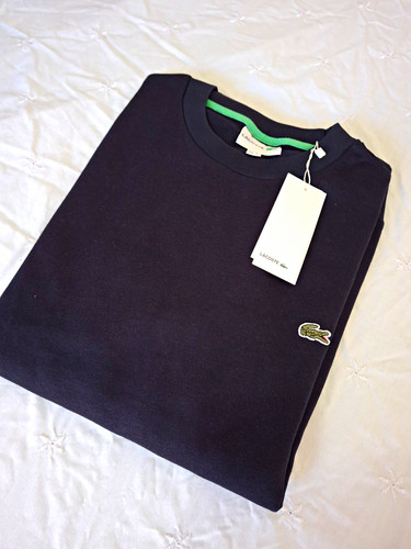 Lacoste men navy crew neck - crew,