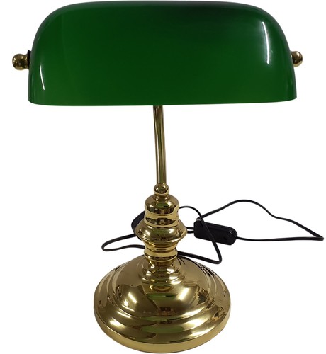 Banker lamp green - lamp, shade