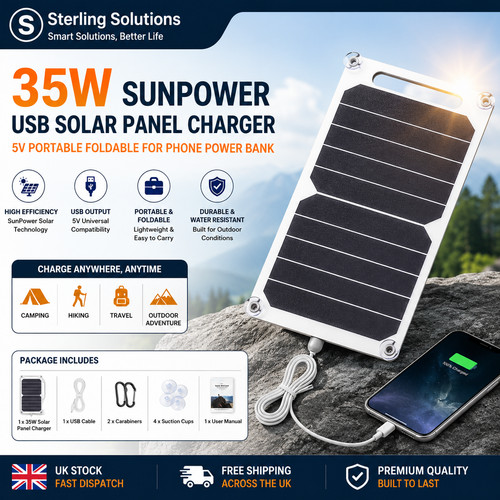 35w sunpower usb solar - 35w,