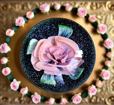 CAITHNESS PAPERWEIGHT Glamis Rose 79/100 Colin Terris SCOTLAND VINTAGE BOXED VG+