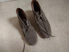 M&S Taupe Suede Ankle Boots INDIGO COLLECTION LACE UP SIZE 5.5