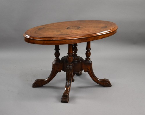 Victorian burr walnut inlaid - burr,