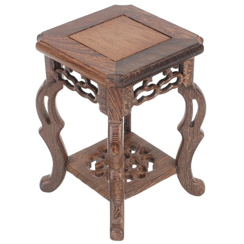 Minimalist wood plant stand - wood,