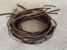 Brown 3mm Wide Flat Genuine