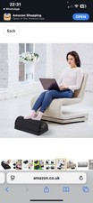 AMERIERGO Wedged-Shape Adjustable Foot Rest,Foot Stool Under Desk, Cushion with
