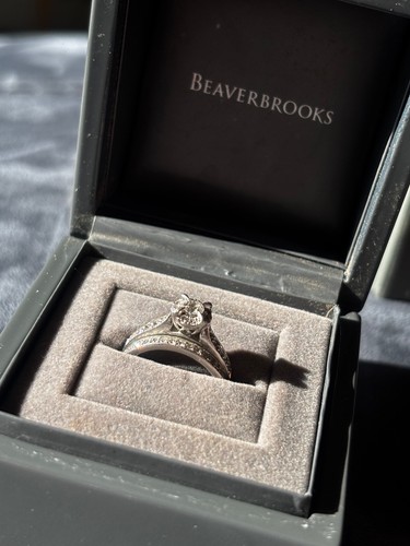 Engagment ring set - ring, platinum