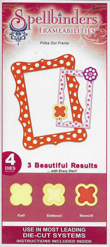 Spellbinders polka dot frame - polka,