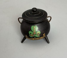 MINIATURE BLACK WOOD CAULDRON