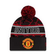 Manchester United Sport Beanie Adults - Black/Scarlet