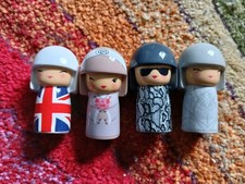 4 x Skincity Kokeshi Dolls