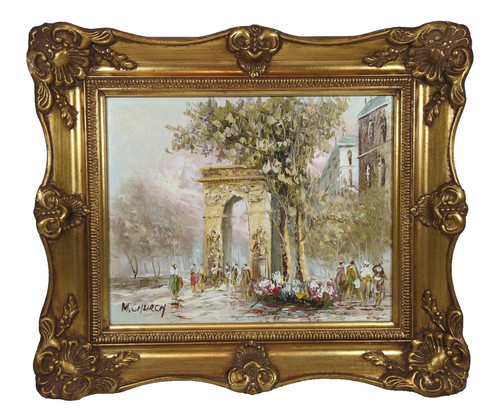 Church signed original oil - m.,