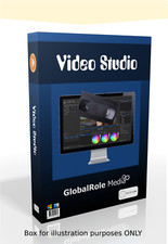 Video studio film movie editor editing software program on USB Flash drive
