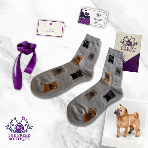 Shar pei socks - pei, size