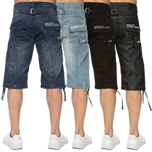 Enzo mens denim shorts regular - mens,