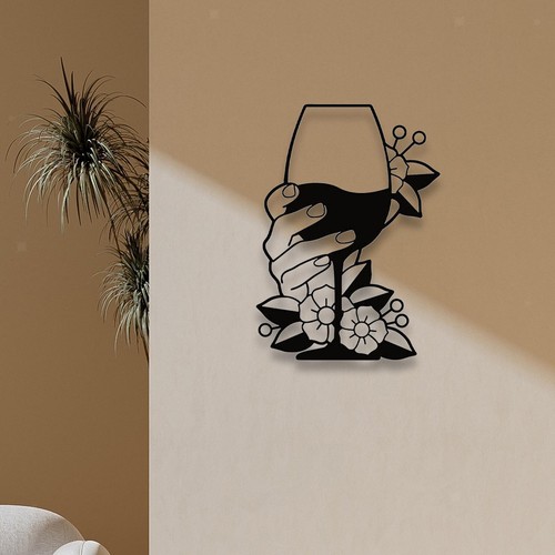 Metal hanging wall ornament - metal,