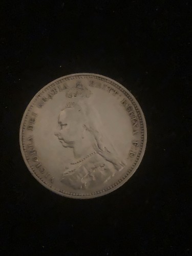 Antique 1887 sixpence 925 - antique,