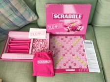 Mattel Scrabble Special Pink Edition Breast Cancer Awareness Games 2006 Complete