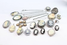 Cameo Jewellery Intaglio Marcasite Labradorite Brooches Pendant Earrings x 20