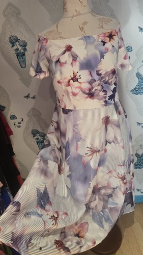 Stunning purple floral bardot - stunning,