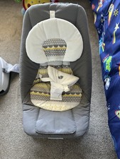 Joie Baby Bouncer and Soother with Sensory Vibration & Soothing Sounds Grey