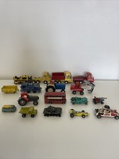 Job Lot Tonka Dinky Lesney Corgi Metal Cars Bus Train tractors