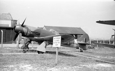 35MM ORIG AIRCRAFT NEG  NV768 Hawker Tempest  RAF .LUTON 1951 #8911