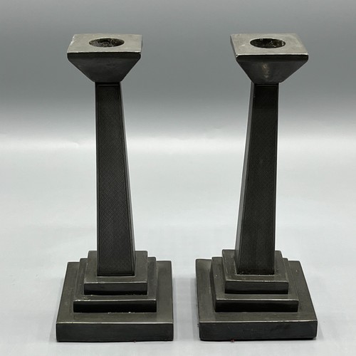 Pair antique pewter - antique,