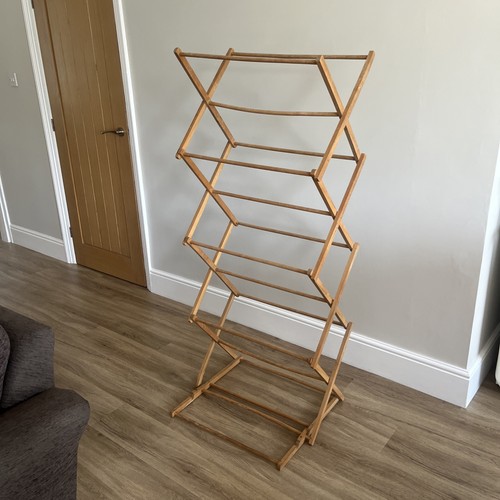 Vintage folding wooden clothes - folding,