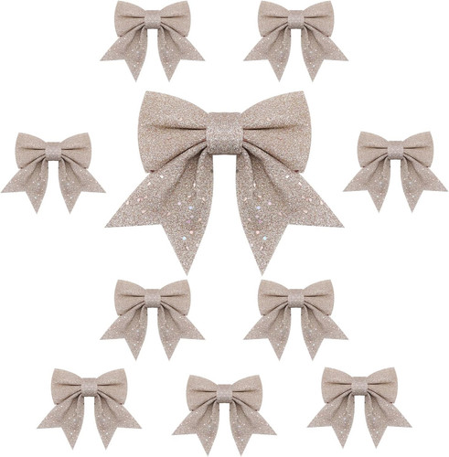 10pcs christmas bow - christmas,