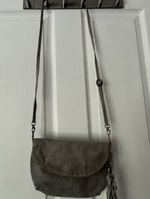 Versatile Grey Suede Tassle
