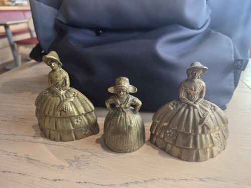 Vintage brass lady - lady, bell