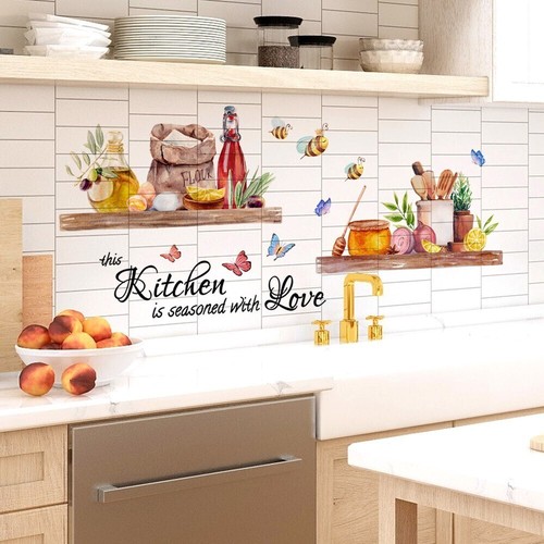 Large kitchen butterfly vinyl - kitchen,