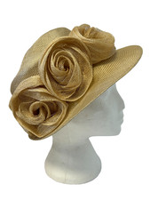 Windsmoor 100% Sisal Fascinator Hat with Flower Accents | H17  G267