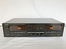 Denon DRW-650 Stereo Cassette Tape Deck - Double/Twin Player Recorder (Black)