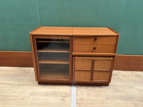 Mid century teak media - hi-fi,