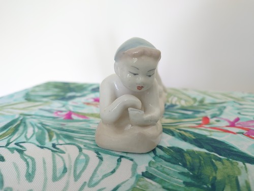 Lomonosov porcelain figurine - porcelain,