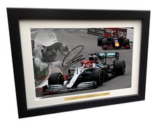 Signed Lewis Hamilton Mercedes AMG Photo Photograph Autograph Picture Frame
