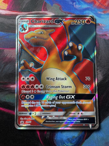Pokemon card charizard lp - card, gx