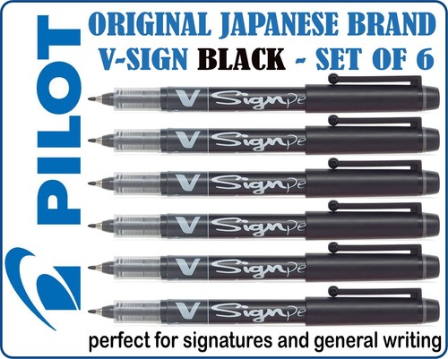 Pilot sign pen black - v-sign,