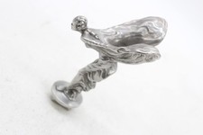 F Vintage Rolls Royce Spirit of Ecstasy Bonnet Mascot Silver Plated - Incomplete
