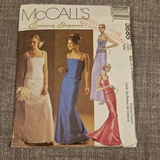 Bridesmaid Sewing Pattern Prom Sewing Pattern Mccalls 3685 Bust 80 to 92cm UNCUT