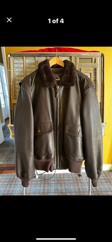 Usn flight leather jacket - flight,